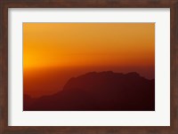 Framed Sunset on Petra Valley, Jordan