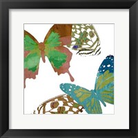 Framed Scattered Butterflies I