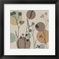 Framed Polka-Dot Wildflowers I