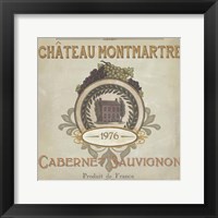 Vintage Wine Labels III Framed Print