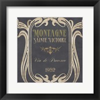 Framed Vintage Wine Labels V