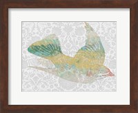 Framed Patterned Bird III