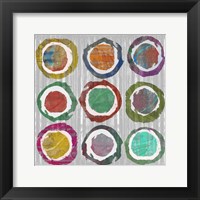 Jagged Circles II Framed Print