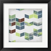 Broken Chevron I Framed Print