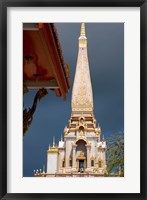 Framed Wat Chalong Buddhist Monastery, Phuket, Thailand