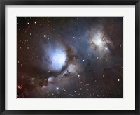 Framed Messier 78, A Reflection Nebula in the Constellation Orion