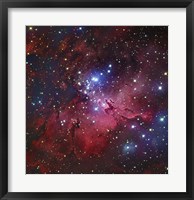 Framed Messier 16, The Eagle Nebula in Serpens