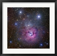 Framed Trifid Nebula located in Sagittarius