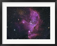 Framed Open Cluster and Nebula Complex in the Small Magellanic Cloud