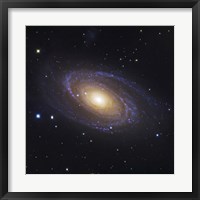 Framed Bodes Galaxy, a Spiral Galaxy in Ursa Major