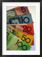 Framed Australian Money