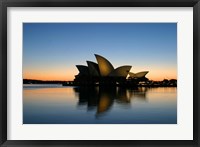 Framed Sydney Opera House at Dawn, Sydney, Australia