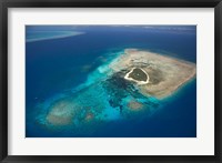 Framed Green Island, Great Barrier Reef, Queensland, Australia