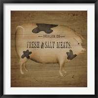 Pig Sign Framed Print