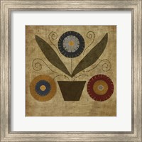 Framed 'American Penny Rug II' border=