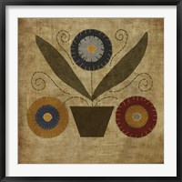 American Penny Rug II Framed Print