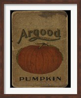 Framed Vintage Pumpkin