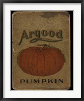 Framed Vintage Pumpkin