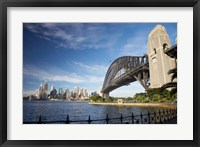 Framed Australia, New South Wales, Sydney Harbour Bridge and CBD