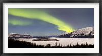 Framed Aurora Borealis over Bove Island, Yukon, Canada