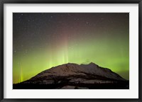 Framed Aurora Borealis and Milky Way over Carcross Desert