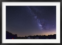 Framed Milky Way and Perseid Meteor Shower, Oklahoma