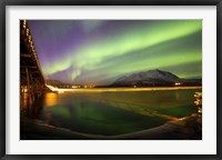 Framed Aurora Borealis over Nares Lake