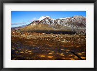 Framed Tongariro NP, New Zealand, Volcanic plateau