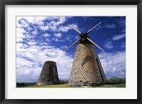 Framed Antigua, Betty's Hope, Suger plant, windmill