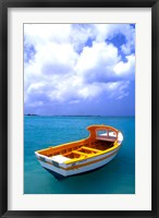 Framed Close-up of Fishing Boat, Aruba