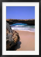 Framed Natural Beach Bridge, Aruba, Caribbean