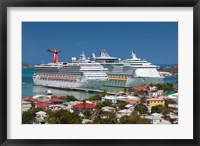 Framed Antigua, St Johns, Heritage Quay, Cruise ship area