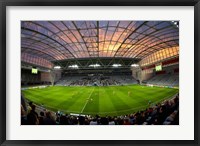 Framed Football game, Forsyth Barr Stadium, Dunedin, South Island, New Zealand - fisheye