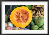 Framed Fresh vegetables and fruits at the local market in St John's, Antigua