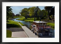 Framed River Queen Paddle Steamer, Taylor River, New Zealand