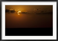 Framed Annular Solar Eclipse in Clouds