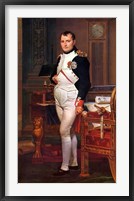 Framed Napoleon Bonaparte (digitally restored)