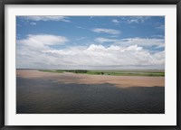 Framed Brazil, Amazon River Meeting of the waters