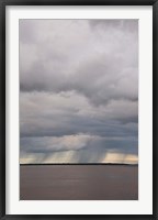 Framed Brazil, Amazon River Rainstorm during the wet season in the Amazon