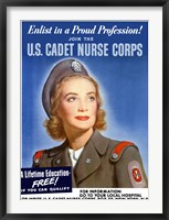 Framed US Cadet Nurse Corps