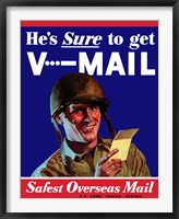 Framed V-Mail, Safest Overseas Mail