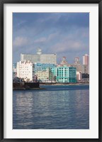 Framed Cuba, Havana, Vedado, Buildings along the Malecon