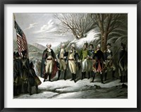 Framed General George Washington and his Military Commanders