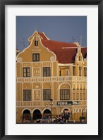 Framed Penha and Sons Building, Willemstad, Curacao, Caribbean