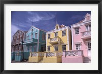 Framed Caribbean architecture, Willemstad, Curacao