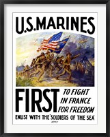 Framed US Marines First