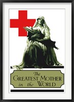 Framed Red Cross - Greatest Mother in the World