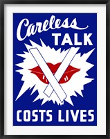 Framed Careless Talk Costs Lives