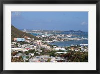 Framed Beautiful Gustavia Harbor, St Barts, Caribbean