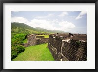 Framed Brimstone Hill Fortress, Built 1690-1790, St Kitts, Caribbean